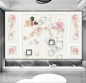 Tranh ghép tôn vẻ đẹp mảng tường trắng