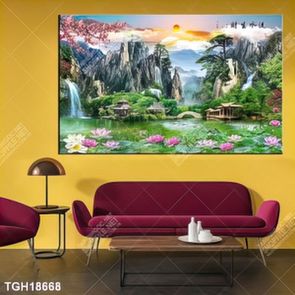 Tranh treo tường ghép bộ nhiều tấm đẹp hiện đại