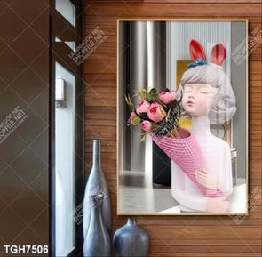 Tranh decor phong cách nội thất tối giản