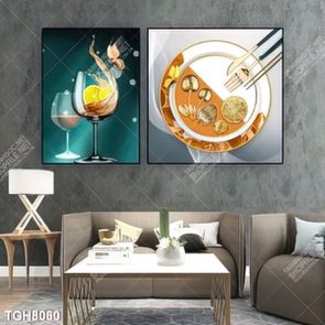 Tranh nha hang quan an treo tường decor trang trí nội thất