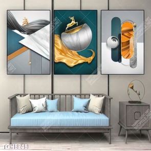 Tranh ghép tôn vẻ đẹp mảng tường trắng