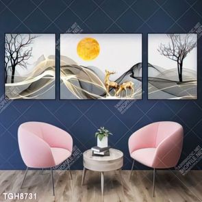 Tranh ghép tráng gương treo trang trí tường