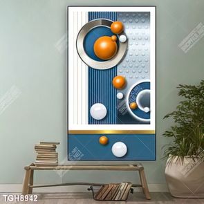 Tranh ghép tôn vẻ đẹp mảng tường trắng