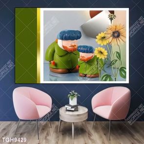 Tranh ghép tráng gương treo trang trí tường