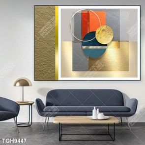 Tranh treo phòng khách đẹp ghép bộ