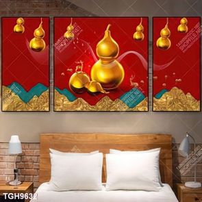 Tranh ghép tôn vẻ đẹp mảng tường trắng