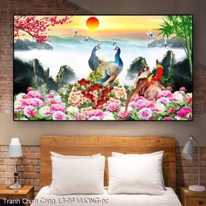 Tranh Chim Cong 13 09 VUONG