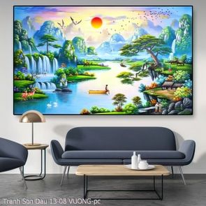 Tranh lang que Son Dau 13 08 VUONG 