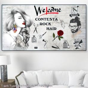 Tranh tiem toc barber shop Barbarshop 9 4 VUONG 