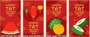 anh banner tet voi nhung mon an dac thu ngay xuan file vector