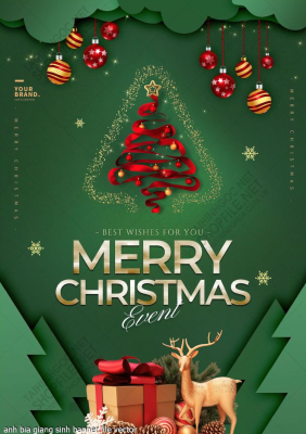 tranh cong giao anh bia giang sinh banner file vector
