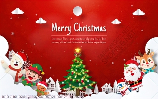 tranh cong giao anh nen noel giang sinh moi nhat file vector
