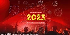 banner  chuc mung nam moi co logo thuong hieu file vector