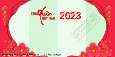 banner chao xuan nam moi 2023 file vector