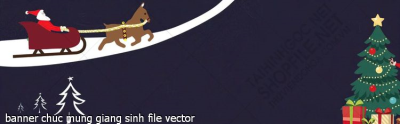 tranh cong giao banner chuc mung giang sinh file vector