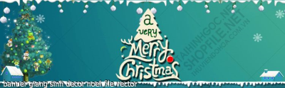 tranh cong giao banner giang sinh decor noel file vector