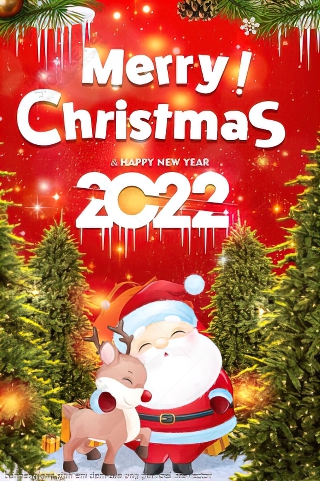 tranh cong giao banner giang sinh em dem cua ong gia noel file vector