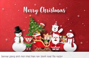 tranh cong giao banner giang sinh moi nhat hien nay tranh noel file vector