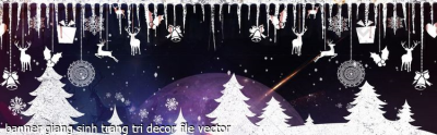 tranh cong giao banner giang sinh trang tri decor file vector