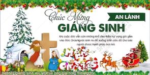 tranh cong giao banner giang sinh vui ve cua ong gia noel file vector