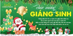tranh cong giao banner giang sinh vui ve cung ong gia noel file vector
