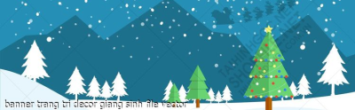tranh cong giao banner trang tri decor giang sinh file vector