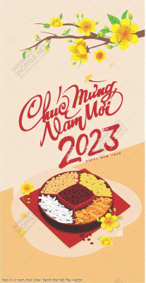 bao li xi nam moi khay banh trai tet file vector