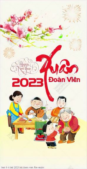 bao li xi tet 2023 tet doan vien file vector