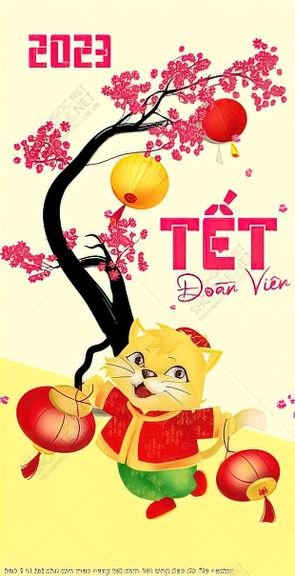 bao li xi tet chu con meo vang tet cam hai long den do file vector