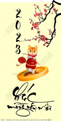 bao li xi tet chu con meo vang tet cam long den di du xuan file vector