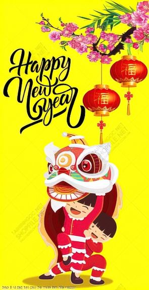 bao li xi tet hai cau be mua lan file vector