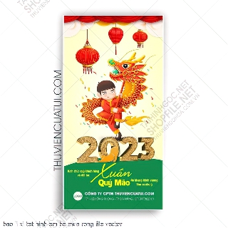 bao li xi tet hinh em be mua rong file vector