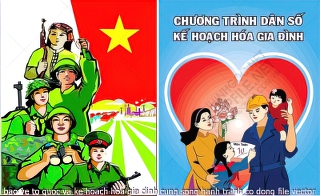 bao ve to quoc va ke hoach hoa gia dinh cung song hanh tranh co dong file vector