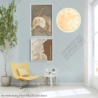 tranh dong ho bo tranh tuong decor 14112022 ho