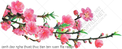 canh dao nghe thuat thuc tien tan xuan file vector