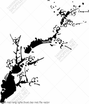 canh mai vang nghe thuat dep mat file vector