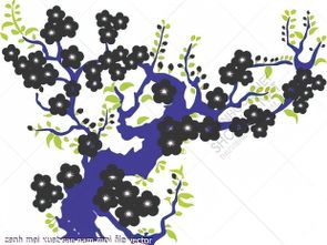 canh mai xuat sac nam moi file vector