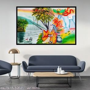 tranh lang que cau ca 16 3 2021 van 