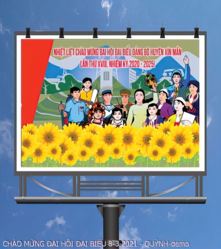 tranh co dong chao mung dai hoi dai bieu 8 3 2021 quynh