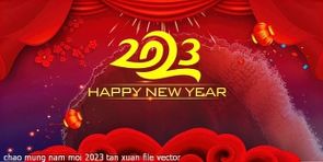 chao mung nam moi 2023 tan xuan file vector