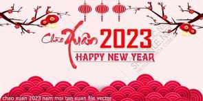 chao xuan 2023 nam moi tan xuan file vector