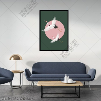 tranh chim cong chim hac 23 2 2022