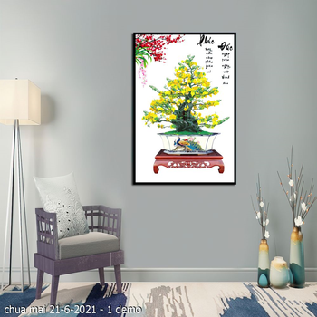 tranh hoa mai chua mai 21 6 2021 1