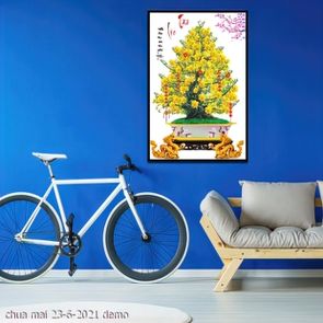 tranh hoa mai chua mai 23 6 2021