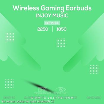 file banner poster tai nghe bluetooth 23