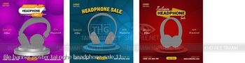 file banner poster tai nghe headphone sale 11