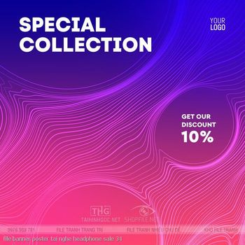 file banner poster tai nghe headphone sale 34