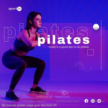 file banner poster yoga gym the hinh 04
