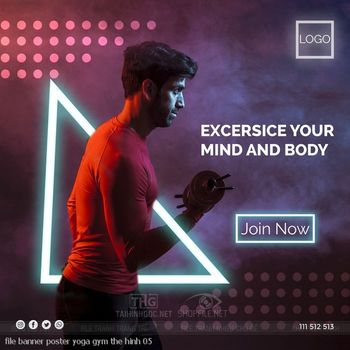 file banner poster yoga gym the hinh 05