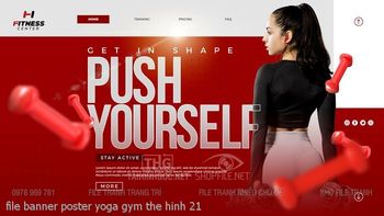 file banner poster yoga gym the hinh 21